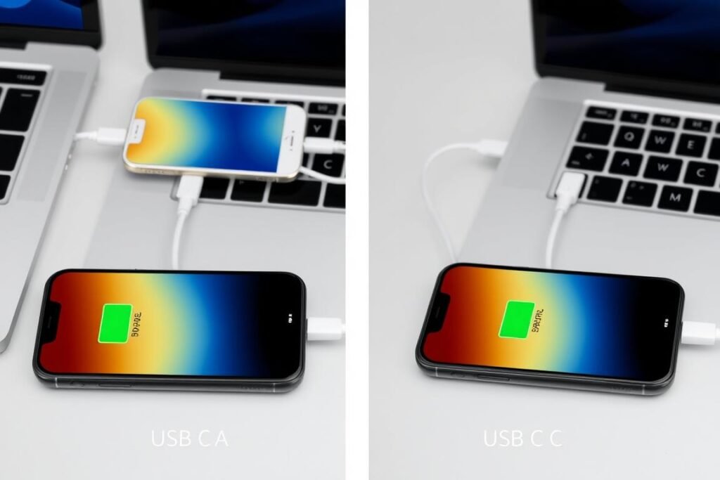 comparison of iPhone charging speeds with different laptop ports comparison of iPhone charging speeds with different laptop ports