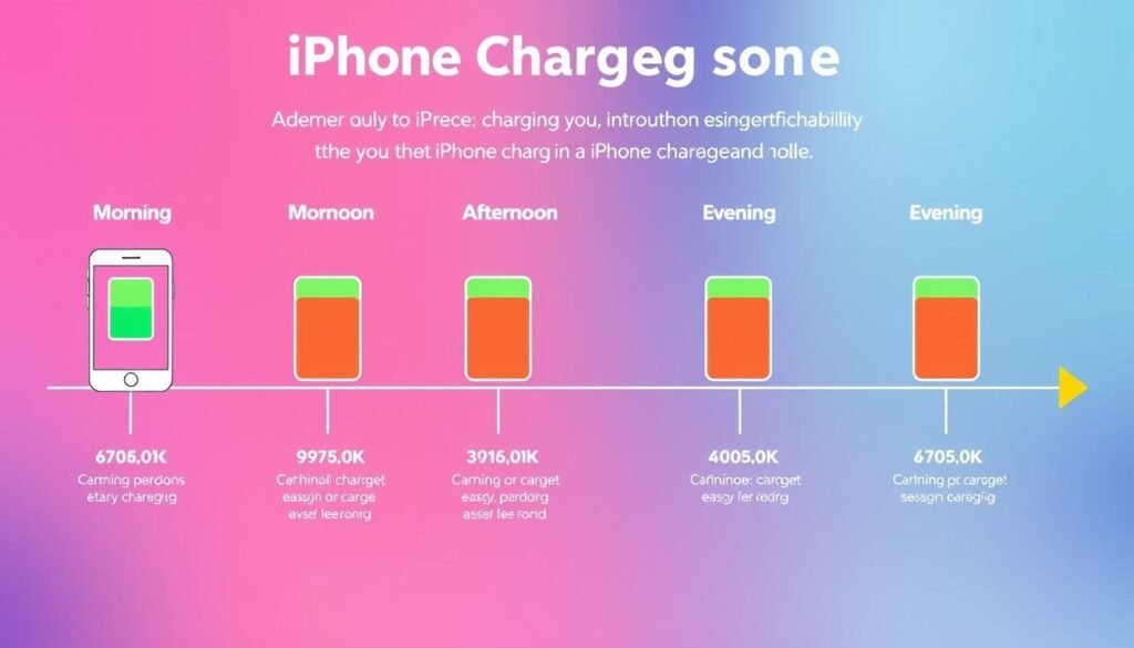 daily iphone charging habits tips schedule illustration daily iphone charging habits tips schedule illustration