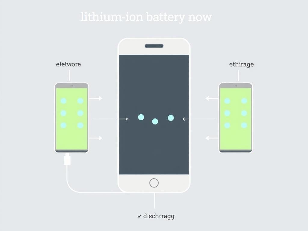 diagram showing how iphone battery works with lithium-ion technology diagram showing how iphone battery works with lithium-ion technology