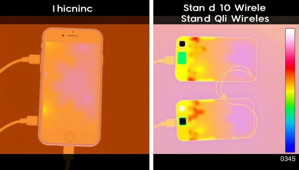 iPhone MagSafe charging comparison thermal imaging iPhone MagSafe charging comparison thermal imaging