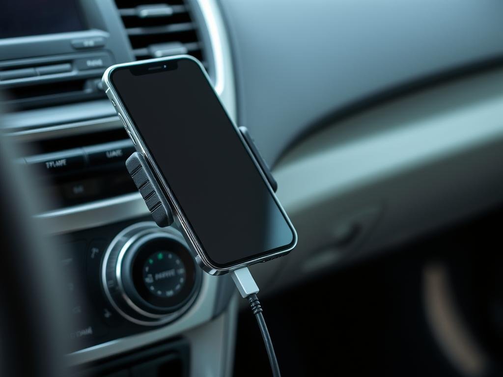 iPhone charging in car showing how to charge iPhone on the go iPhone charging in car showing how to charge iPhone on the go
