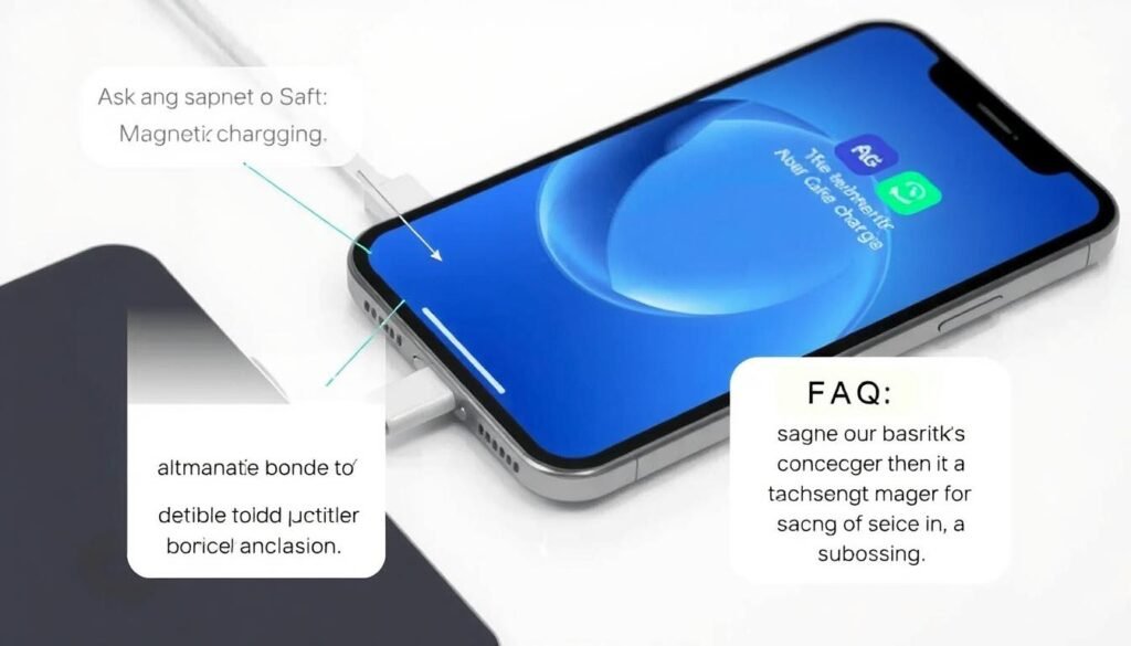 iPhone magnetic charging instructions FAQ visual guide iPhone magnetic charging instructions FAQ visual guide
