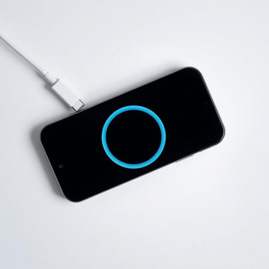 iPhone magnetic charging instructions showing perfect alignment with circular animation iPhone magnetic charging instructions showing perfect alignment with circular animation