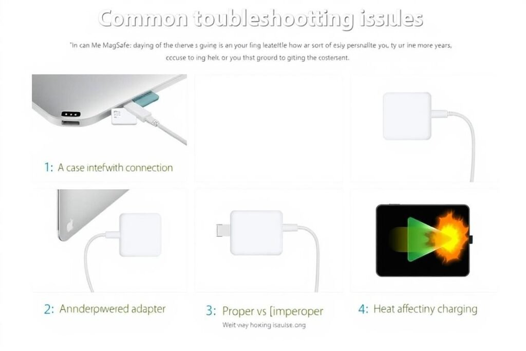 iPhone magnetic charging instructions troubleshooting visual guide iPhone magnetic charging instructions troubleshooting visual guide