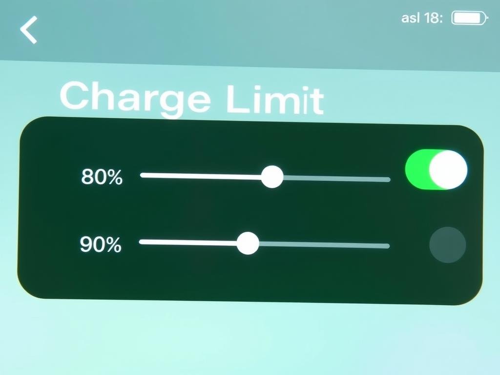 iphone battery charging settings showing charge limit options iphone battery charging settings showing charge limit options